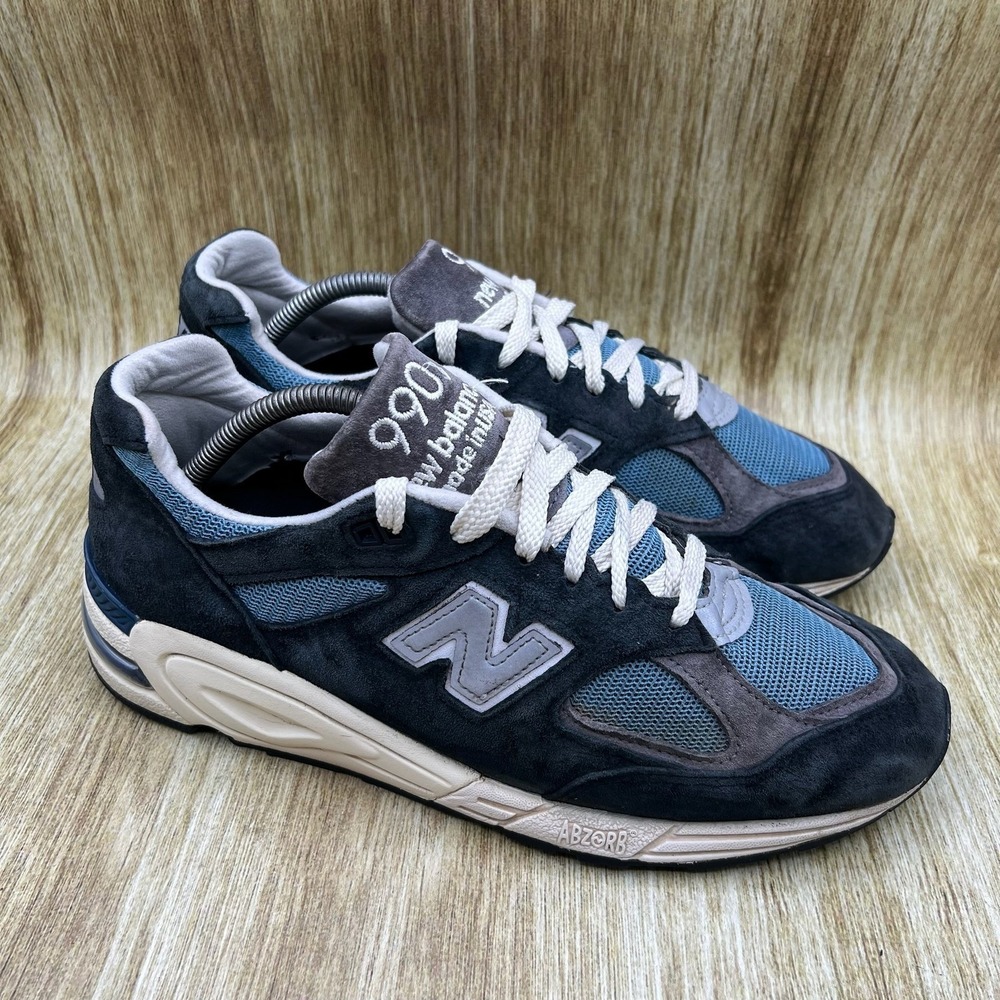 New Balance 990v2 x Teddy Santis Men's 9.5 Navy Sneakers Made in USA M990TB2